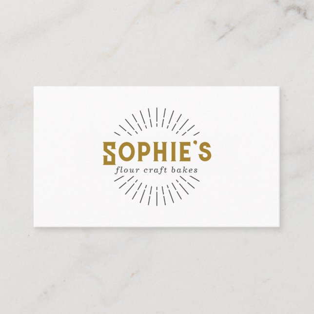 Carte de visite Logo Boulangerie Gold Baker (Devant)