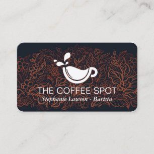 Carte De Visite Logo Café Café Restaurant