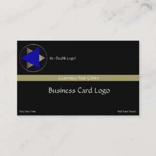 Carte De Visite Logo Cercle de culture - Triangles Reiki Argent et