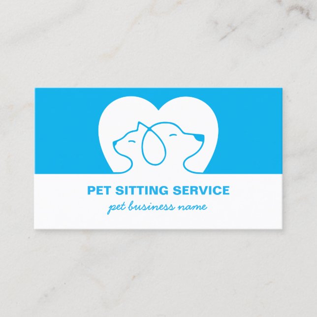 Carte De Visite Logo Chien Et Chat (Devant)