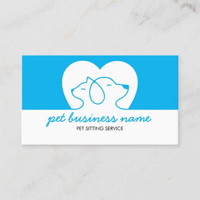 Carte De Visite Logo Chien Et Chat (Devant)