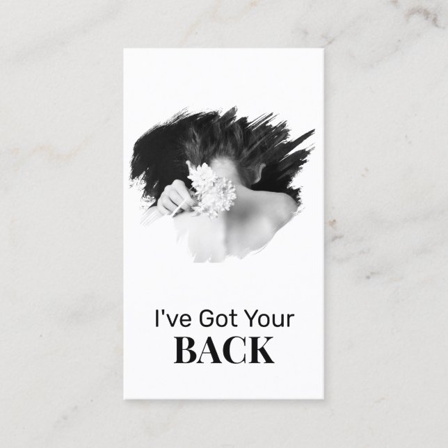 Carte De Visite *~* Logo Chiropraticien Chiropratique Spa Photo QR (Devant)