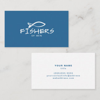 Carte De Visite Logo chrétien de poisson Jésus Edgy