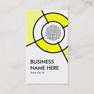 Carte De Visite logo cible jaune