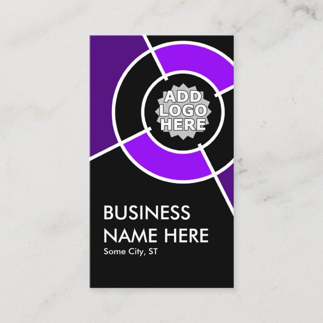 Carte De Visite logo cible pourpre (Devant)