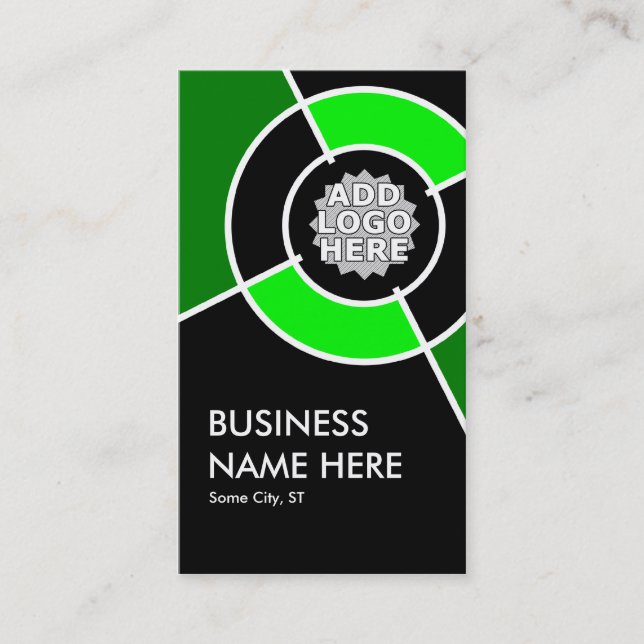 Carte De Visite logo cible vert (Devant)