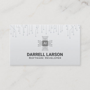 Carte De Visite Logo Circuity   Technologie   Microprocesseurs   I