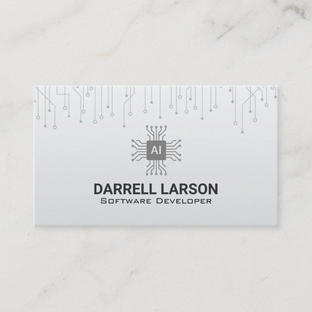 Carte De Visite Logo Circuity | Technologie | Microprocesseurs | I (Devant)