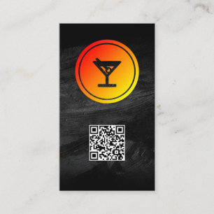 Carte De Visite Logo Cocktail   Restaurant   Barre
