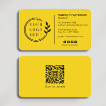 Logo Code QR Médias Sociaux Entreprise Moderne
