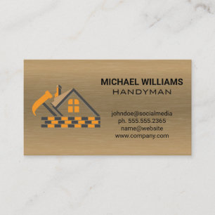 Carte De Visite Logo Construction Architecte Bâtiment