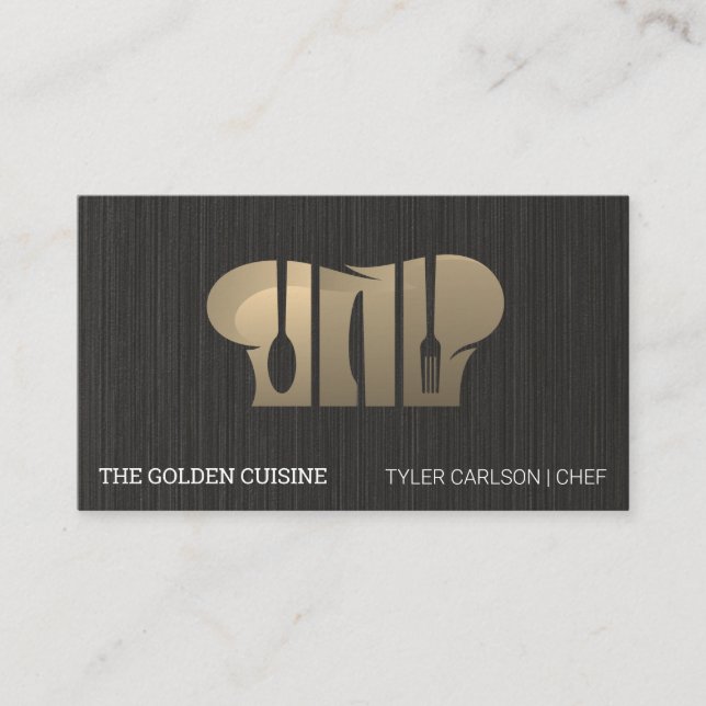 Carte De Visite Logo culinaire | Restaurant | Chef (Devant)