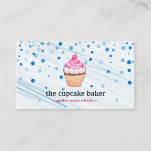 Carte De Visite Logo Cupcake Moderne Boulangerie Chef Cuisine Conf