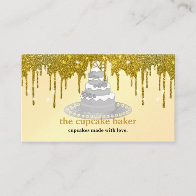 Carte De Visite Logo Cupcake Moderne Boulangerie Restauration Part (Devant)