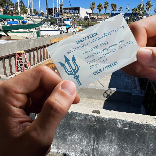 Carte De Visite Logo customisé/Code QR/URL Masonerie d'étanchéité (Créateur téléchargé)