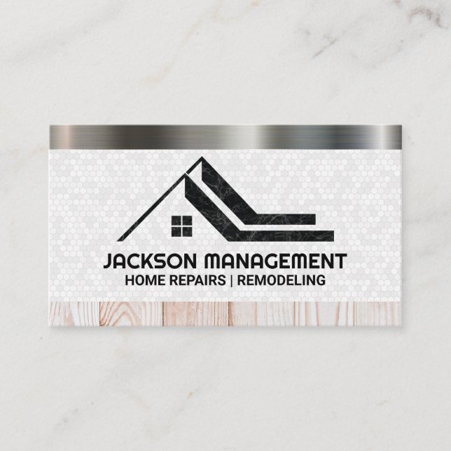 Carte De Visite Logo d'accueil | Matériaux de construction (Devant)