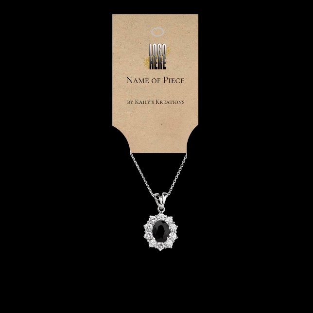 Carte De Visite Logo d'affichage à accrochage de bracelet rustique (Créateur téléchargé)