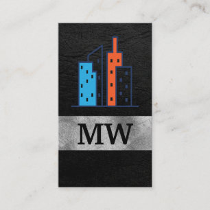 Carte De Visite Logo d'architecte immobilier élégant