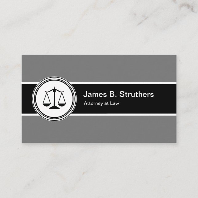 Carte De Visite Logo d'avocat professionnel (Devant)