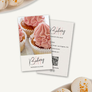 Carte De Visite Logo de boulangerie personnalisé avec monogramme P