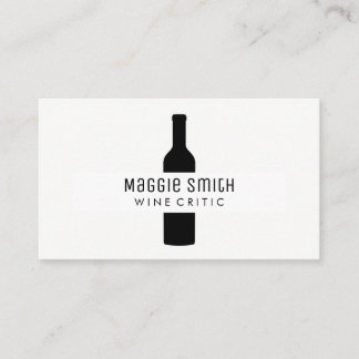 Carte De Visite Logo de bouteilles de vin | Expert Vin