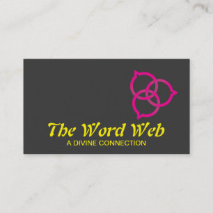 Carte De Visite Logo de bulle de parole Trinity (rose)
