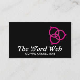 Carte De Visite Logo de bulle de parole Trinity (rose)