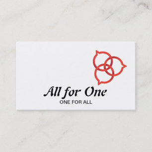 Carte De Visite Logo de bulle de parole Trinity (rouge)