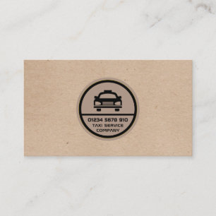 Carte De Visite Logo de cabine de taxi noir, Liste de prix des eff