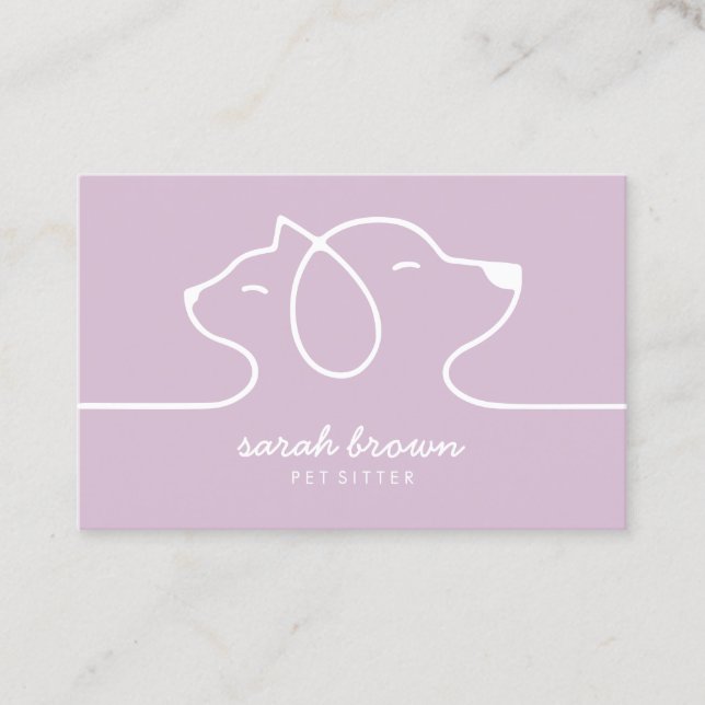Carte De Visite Logo de Cat Dog Petsitter (Devant)
