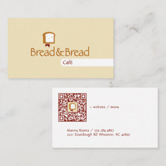 Carte De Visite Logo de Christian Bread | Café Boulangerie Communa