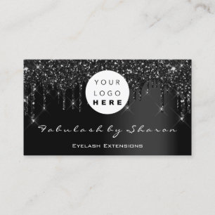 Carte De Visite Logo de code Qr Black Drivers Professional