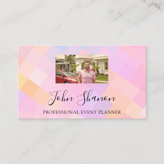 Carte De Visite Logo de code QR Photo personnalisée Immobilier (Devant)