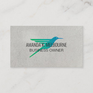 Carte De Visite Logo de colibri