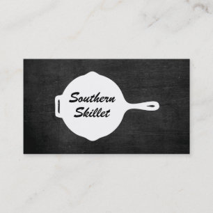 CARTE DE VISITE LOGO DE COMPÉTENCES RUSTIQUES POUR RESTAURANTS, RE