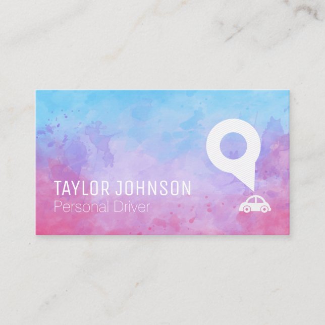 Carte De Visite Logo de conduite | Services automatiques (Devant)