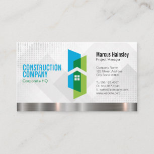 Carte De Visite Logo de Construction Homes Architecte de bâtimen