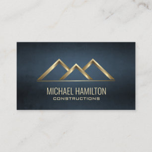 Carte De Visite Logo de construction immobilière simple profession