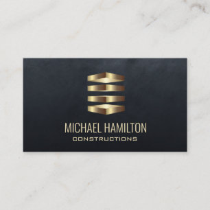 Carte De Visite Logo de construction immobilière simple profession