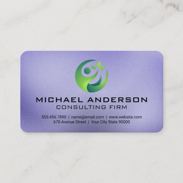 Carte De Visite Logo de Consulting Corp | Vert  (Devant)