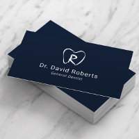 Logo de dent personnalisée bleu marine Dentiste