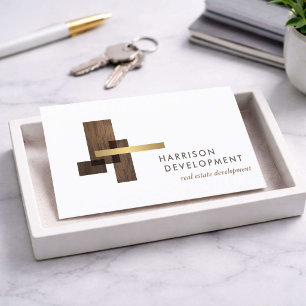 Carte De Visite Logo de développeur immobilier de luxe
