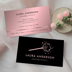 Carte De Visite Logo de femme de ménage pour les services de netto