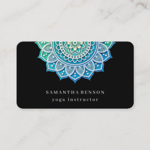Carte De Visite Logo de fleur de lotus élégant Yoga