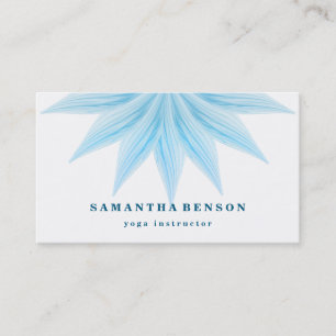 Carte De Visite Logo de fleur de lotus élégant Yoga