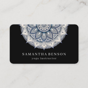 Carte De Visite Logo de fleur de lotus élégant Yoga