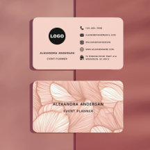 Logo de fleuriste aux feuilles botaniques en or ro