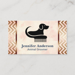 Carte De Visite Logo de garde de chien Logo de toiletteur pour a