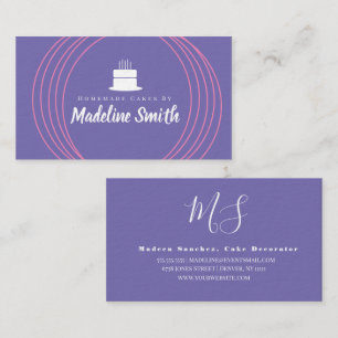 Carte De Visite Logo de gâteau moderne pour boulangerie maison Mar
