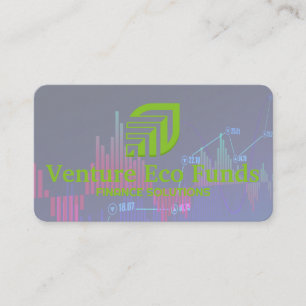 Carte De Visite Logo de graphique financier   Investissement   Log